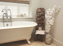 Orchid in Bathroom